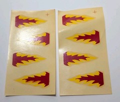 ✨VINTAGE✨ DECALS – Model Kit Cars / Slot Cars – Flames – Prentice Stickers