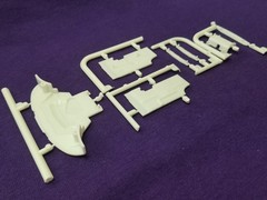 2021 Dodge Charger Hellcat UNDERBODY SHIELDS / PANELS from 1:25 AMT Model Kit