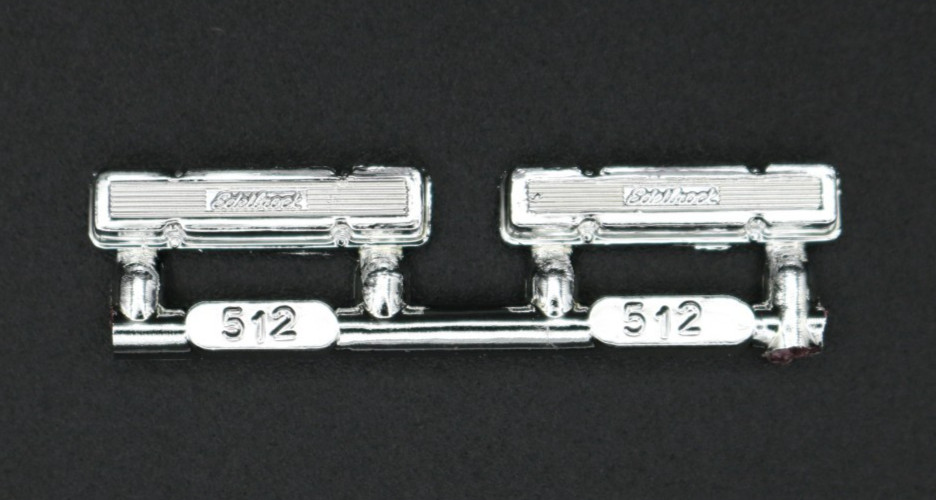 AMT Ertl 8598 ’55 Chevy Stepside Parts Kit Bash Chrome Cylinder Heads #512