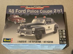 REVELL ’48 FORD Police Coupe model kit Vintage NOS from 2016 NEW SEALED