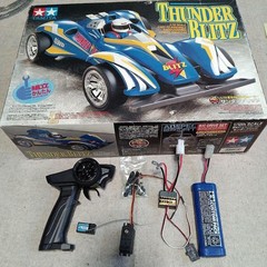 Tamiya Thunder Blitz 4WD RC Car Kit Unassembled Tested Working New Parts