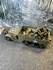 Built 1/35 M16 AA Half-Track Multiple Motor Carriage Anti-Aircraft !!