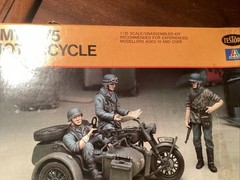BMW R75 Motorcycle & Sidecar,1/35 Scale,Testors Model Kit