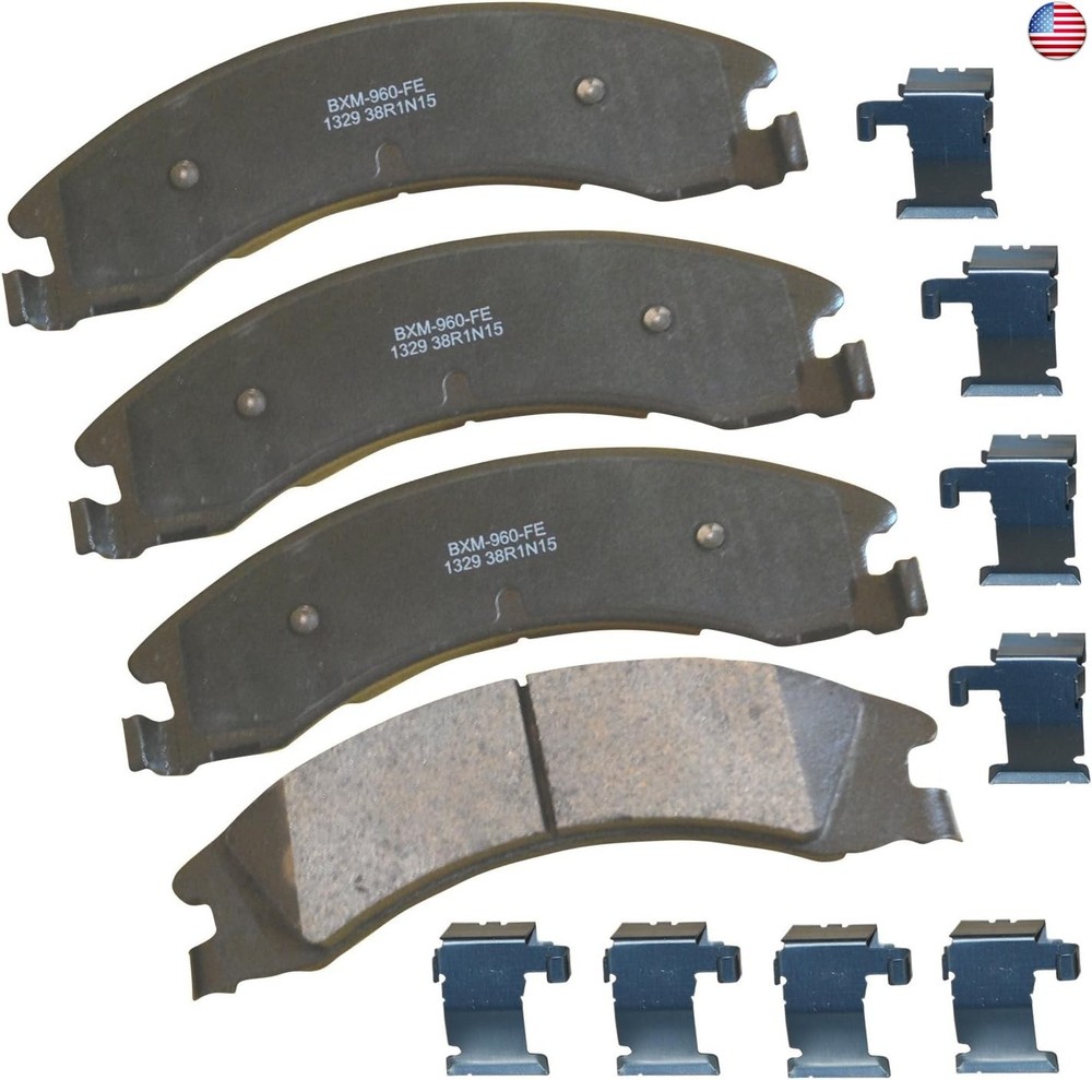 Bendix Premium SBM1329 Semi-Metallic Rear Brake Pads for Select Models Ford