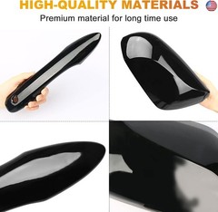 Glossy Black Side Door Mirror Covers and Handle Caps Replace for 2018 2019 2020