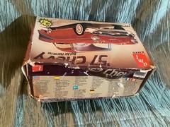 VINTAGE MODEL KIT -AMT#6563 “57 CHEVY BELAIR HARDTOP OPEN Box