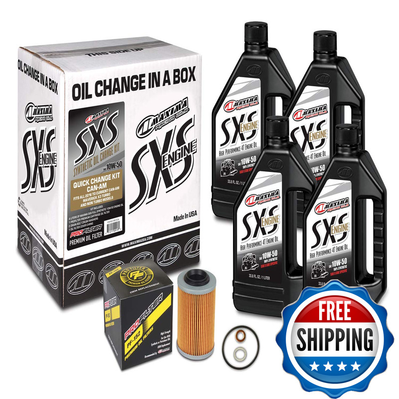 Maxima 90-219013-Ca Quick Change Sxs Synthetic 10W-50 Can-Am Engine Oil Change