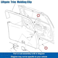 20pcs Interior Trim Molding Clip with Metal Reinforcement for GM 11611623