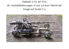 MGM 080-376 1/72 Resin WWII German 12.8cm Pak43/80 Krupp/#2 Mount on #4 Trailer
