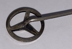 PRAMETA 1948 Mercedes Benz 300 1/43 Wind-Up Promo Chrome VF-XLNT w/BOX/Key/Pin