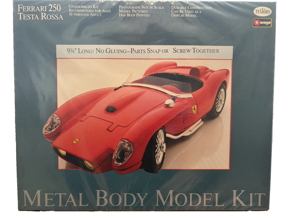 Testors Metal Body Model Kit 162 – FERRARI 250 TESTA ROSSA