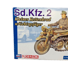 1999 Dragon ESCI ERTL 1:9 Sd.Kfz. 2 Kleines Kettenkrad Gebirgsjager Model Kit