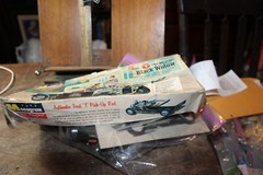 1960 Vintage Monogram Built Model Kit in Box Ford T-Pick Up Black Widow Model T