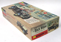 original 1960 Monogram PC60-149 BLACK WIDOW “T” partially built 1/24 model kit