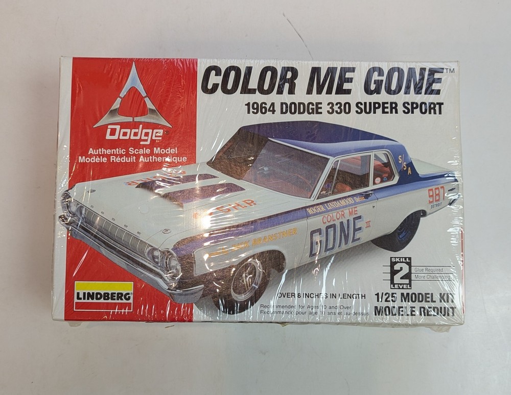 Lindberg 1/25 Scale Color Me Gone 1964 Dodge 330 Super Short #72156