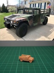 1/144 USA Humvee Cargo (fine detail) Resin Kit (USA304B)