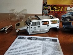 OPEN BOX – Revell CSI Miami Hummer H2 Model Kit Metal Body 1:25 Scale 85-1567