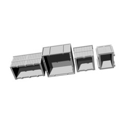 Yao’s Studio LYT144021 1/144 Crate For Model Railroads Display