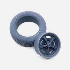 1/25 Resin 15 inch Magnum 500 Wheels, BFGoodrich Radial T/A Tires, and Brake Set