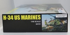 MRC GALLERY Models #64101 H-34 US MARINES 1/48 SCALE, BOX NOT SEALED/INSIDE SEAL