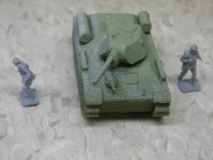 MIR / Roco Minitank Compatible WWII Russian T-34/76 & Airfix Soldiers Lot#7411B©