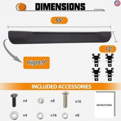 CALLIERT Matte Black Coated 6 Inches Side Steps, Compatible with 2018-2025 Jeep