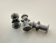 1/25 Scale Fire Hydrant 3 Pack High Detail Resin Diorama Accessory Model Parts