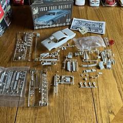 AMT 1963 Ford Galaxie Model Car INCOMPLETE For PARTS