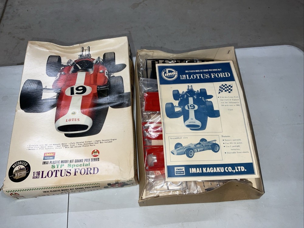 SUPER RARE! IMAI AHM 1/16 STP SPECIAL LOTUS FORD KIT *MOTORIZED *COMPLETE-PARTS!