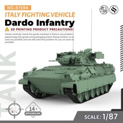 SSMODEL 1/87 HO Scale Railway Model Kit Italy Dardo Infantry Fighting Vehicle