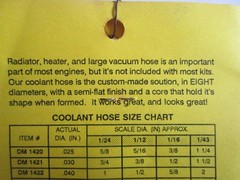 Detail Master model car part #DM 1425 – 2″ Coolant Hose (1/24) Black-3 feet