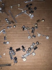 Vintage Junkyard Lot Of Plastic Model Chrome Parts And Pieces (Lot Jy441)