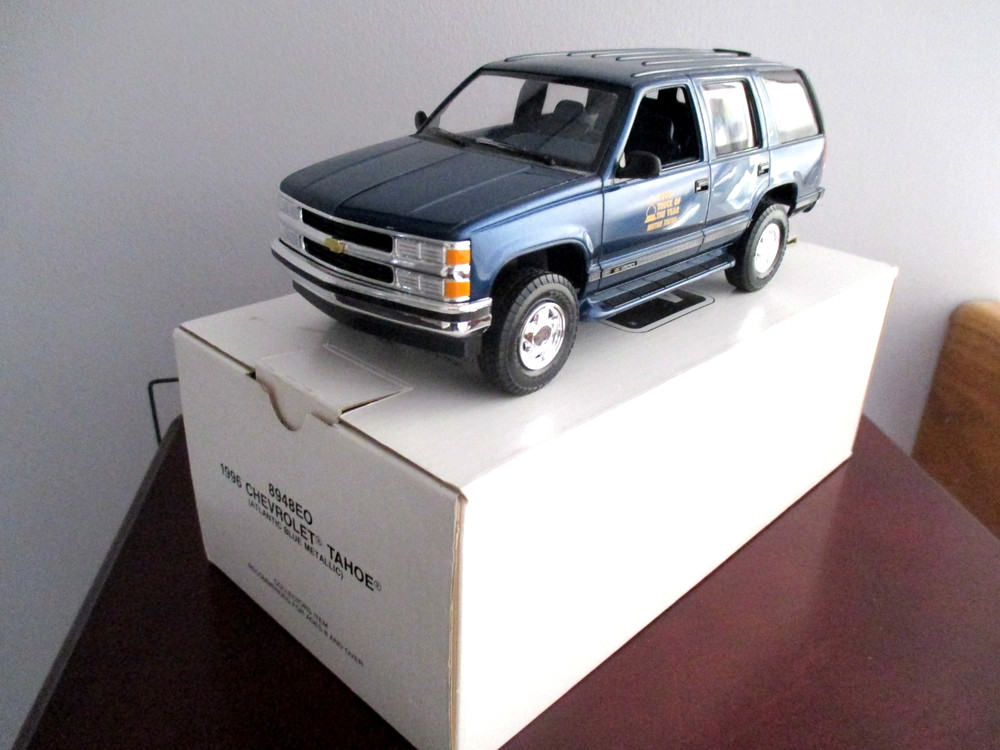 1996 Chevy Tahoe Atlantic Blue Dealer Promo “Motor Trend Truck of the Year Logo”