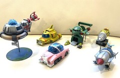 Thunderbirds Imai MINI model Kits No 1, 2, 3, 4, 5 + Penelope’s FAB1 Car Painted