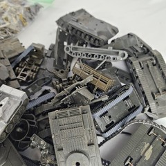 Graveyard Lot of Plastic Model Tanks & Figures – Over 1 Pound
