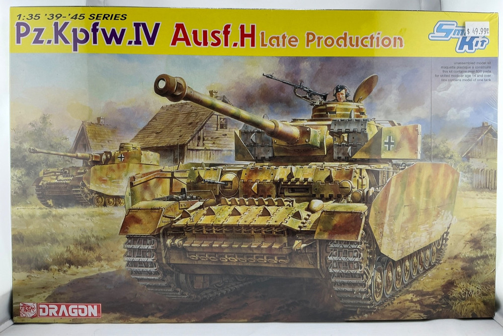 DRAGON MODEL 6300 Pz.Kpfw.IV Ausf.H Late Prod. SMART KIT w/Photo-Etched Parts