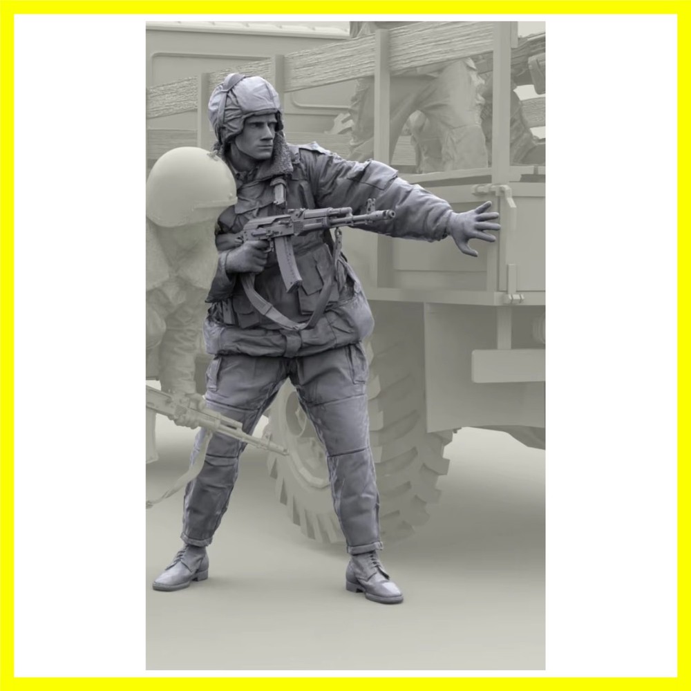 1/16 Scale Die-Cast Resin Figure Model Kit Russian Internal Troops Soldier (N…