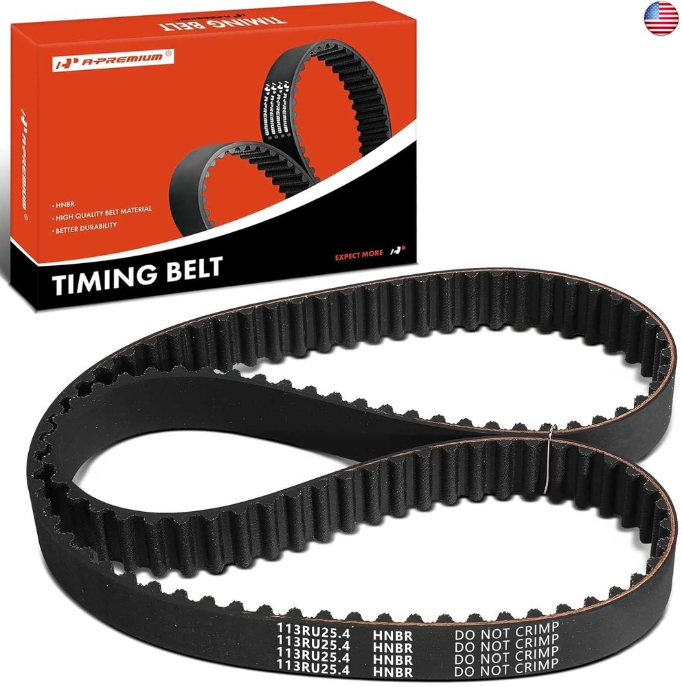 A-Premium Engine Timing Belt Compatible with Hyundai Elantra 1999-2012, Tucson