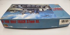 Hasegawa Hobby Kits, 8 Ton Half Track 37mm AA, 1:72 Scale German Army Tank