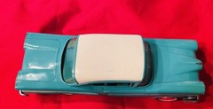 VTG 1958 FORD EDSEL DEALER FRICTION TOY PROMOTION CAR MODEL, TWO TONED METAL