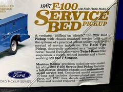 1967 FORD F100 1/25 SCALE TRUCK WITH SERVICE BED MOEBIUS MODEL KIT SEALED/NEW