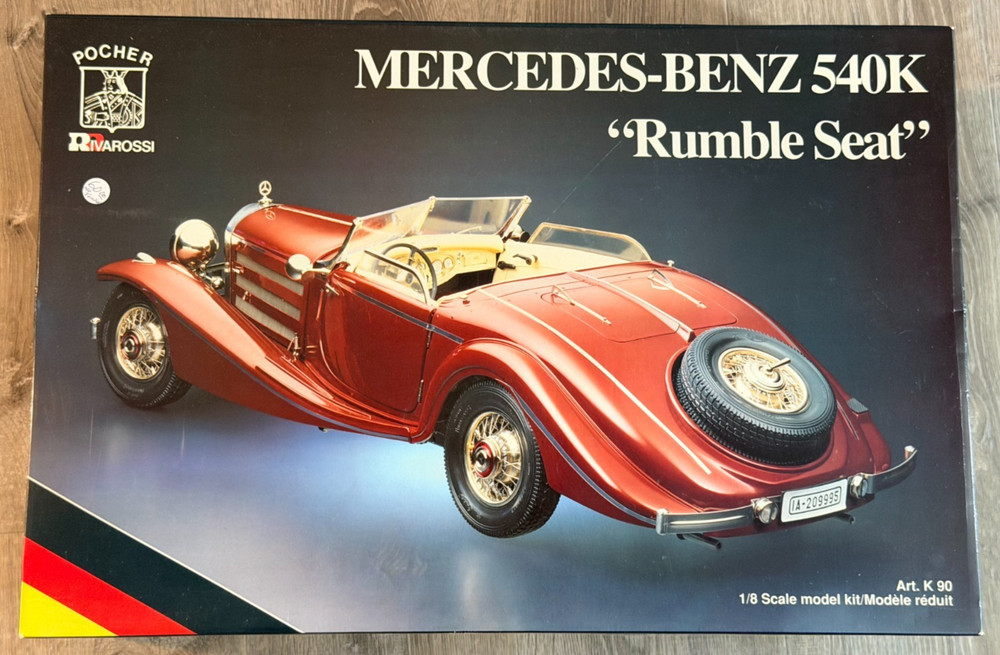 Pocher Rivarossi 1:8 scale Mercedes-Benz 540K Rumble Seat Professionally Started