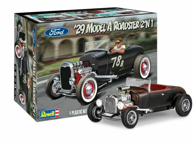 Revell 1929 Ford Model A Roadster 2in1 1:25 scale model car kit 4463