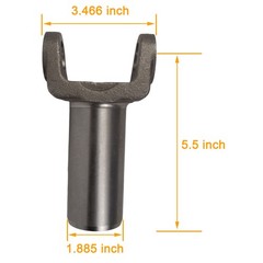 BUYMACHINERYPARTS 2-3-10431X Slip Yoke for 1310 Series U-Joint, Drive Shaft…