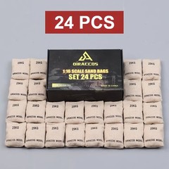 Diorama 1/16 Sandbags Bunker Model Tank Military Defence Scene Model Accessories