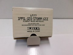1991 GEO STORM GSI PROMO MODEL METALLIC BLUE 1.24 NEW IN THE BOX
