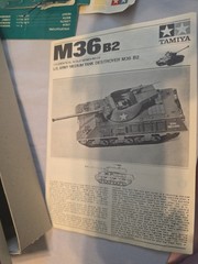 Tamiya Mokei 1/35 Vintage Motorized US Army M36 B2 Medium Tank MT122 Year 1968