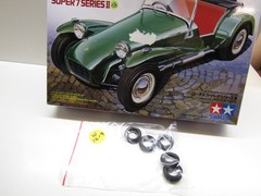 Tamiya 1:24 Scale Lotus Super 7 Set of 5 Tyres Only 👀 as Pictured