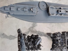 1 /350 United States　USS Maine, ACR-1 Armoured Cruiser　 Unpainted