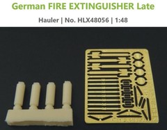 4-Pk by Hauler Detail Sets–Sd.Kfz. 251/1 Kisten, Panzerschreck, Fire ext., Tools